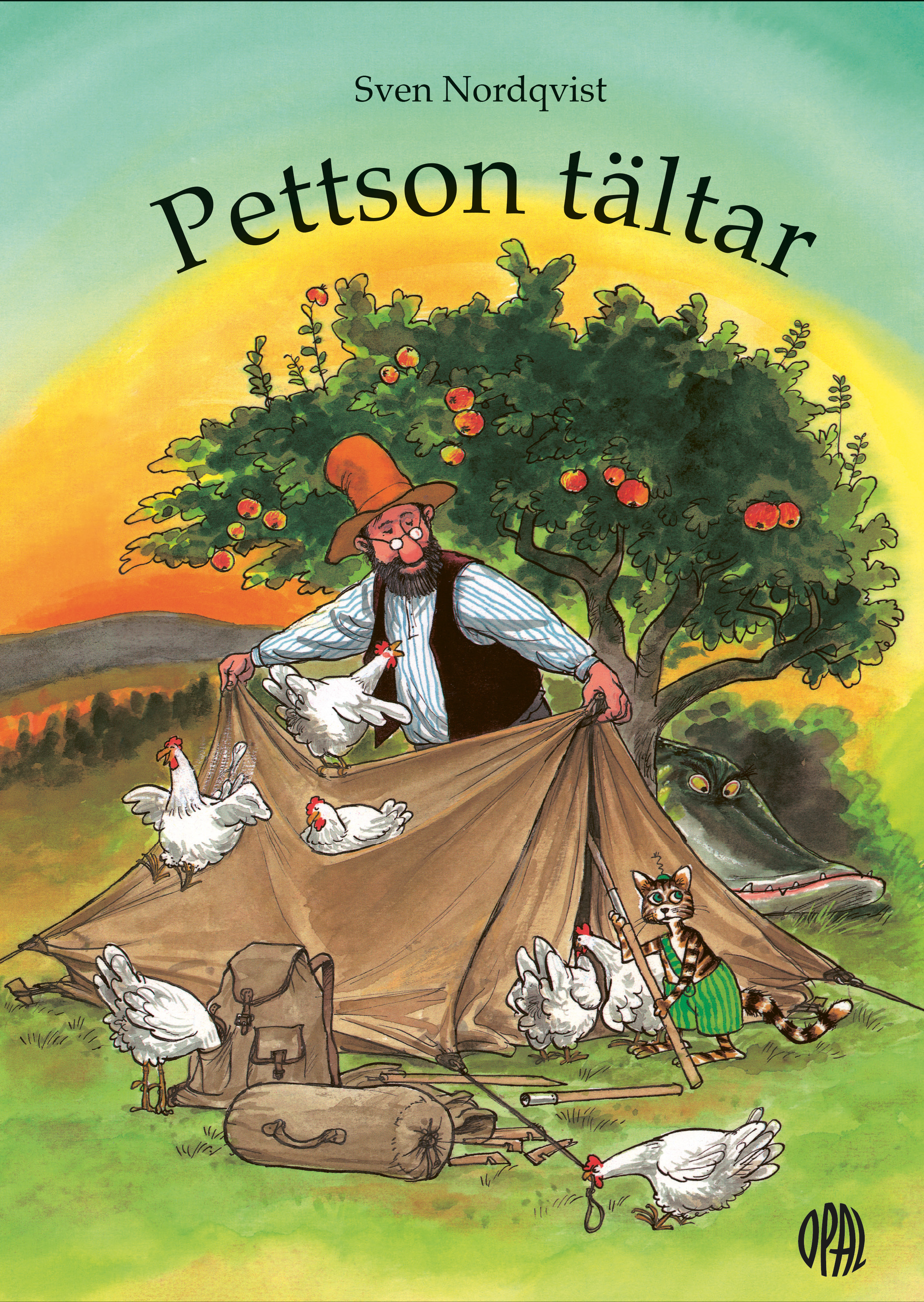 Omslag: Pettson tältar