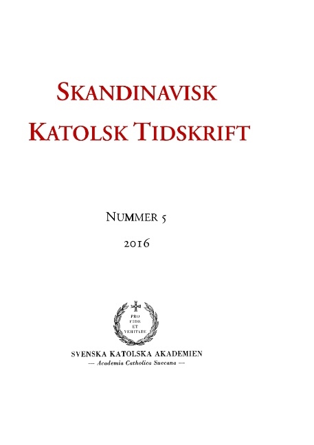 Omslag: Skandinavisk Katolsk Tidskrift 5(2016)