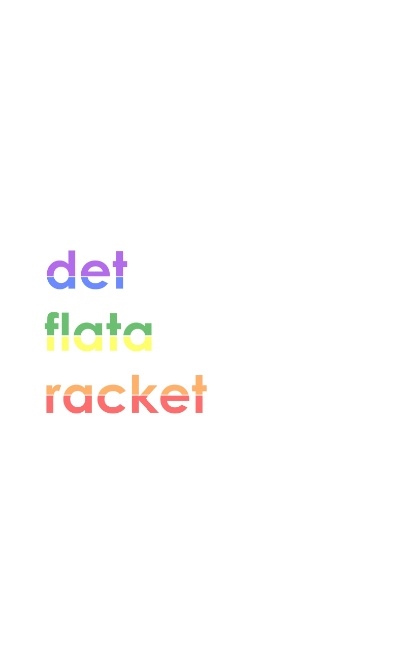 Omslag: Det flata racket 1.0