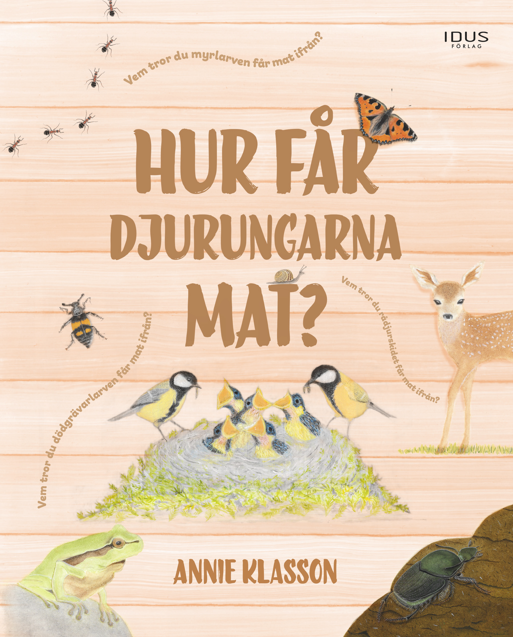 Omslag: Hur får djurungarna mat?