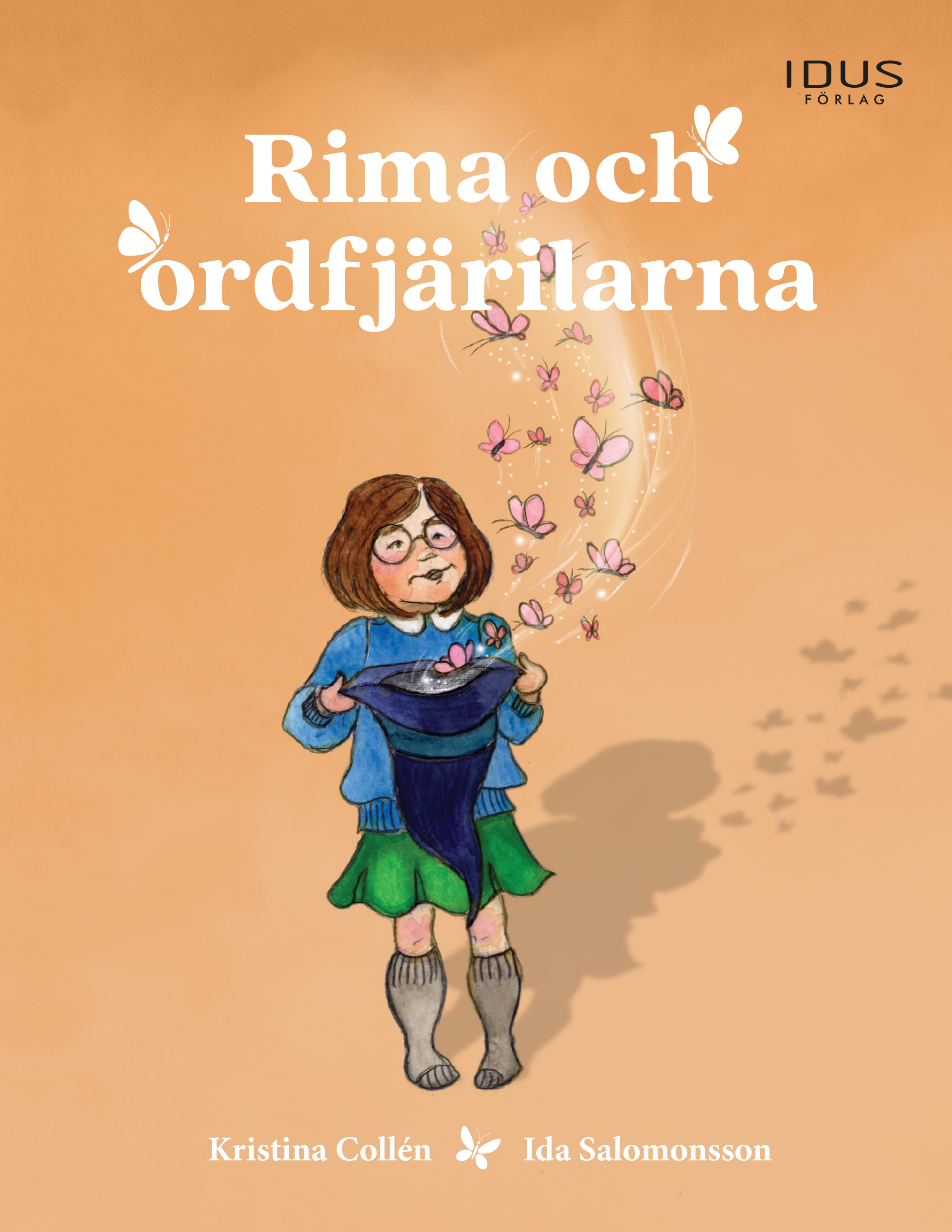 Omslag: Rima och ordfjärilarna