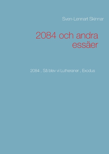 Omslag: 2084 och andra essäer