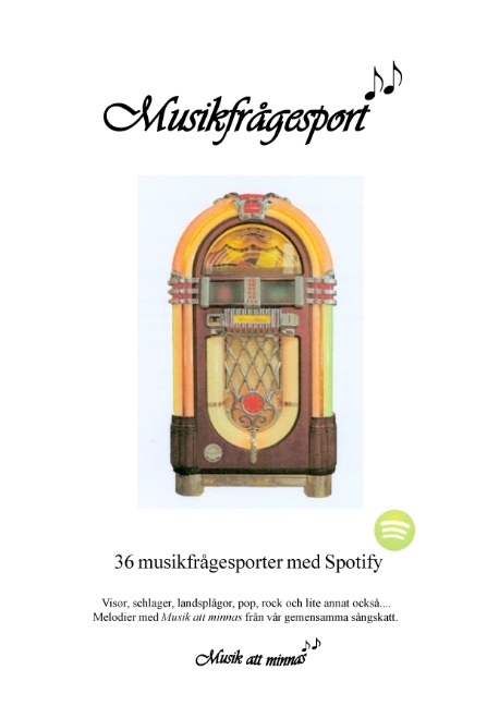 Omslag: Musikfrågesport : 36 musikfrågesporter med Spotify