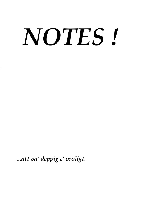 Omslag: Notes!