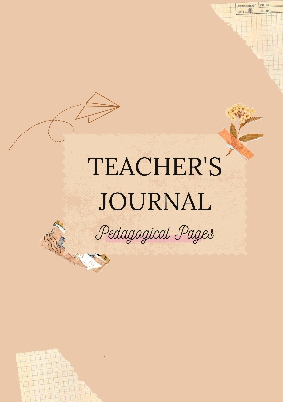 Omslag: Teacher's journal : pedagogical pages