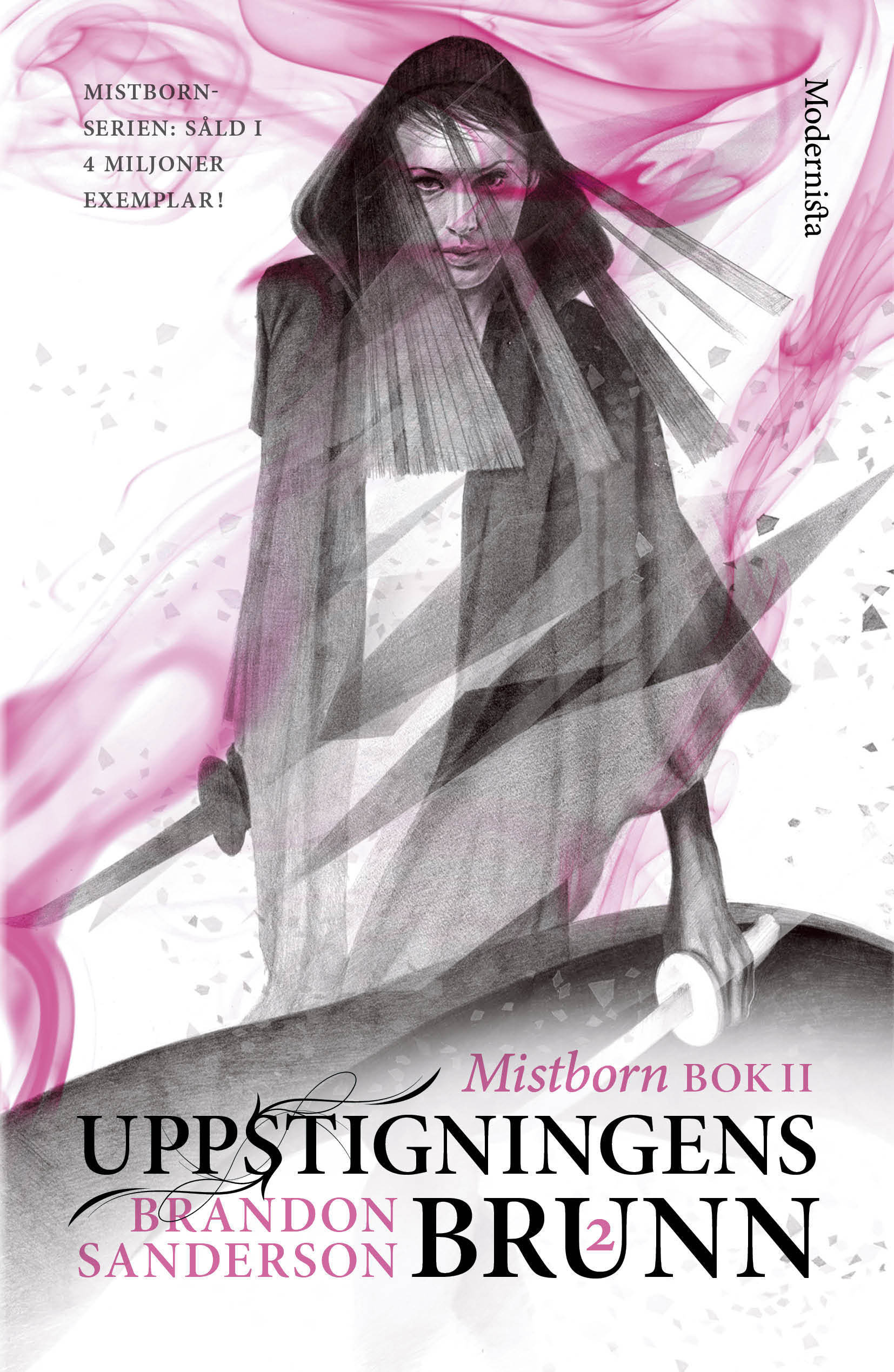 Omslag: Mistborn. Uppstigningens brunn. Del 2