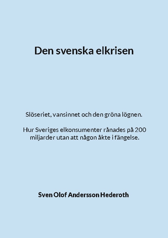 Omslag: Den svenska elkrisen