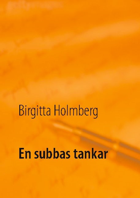 Omslag: En subbas tankar