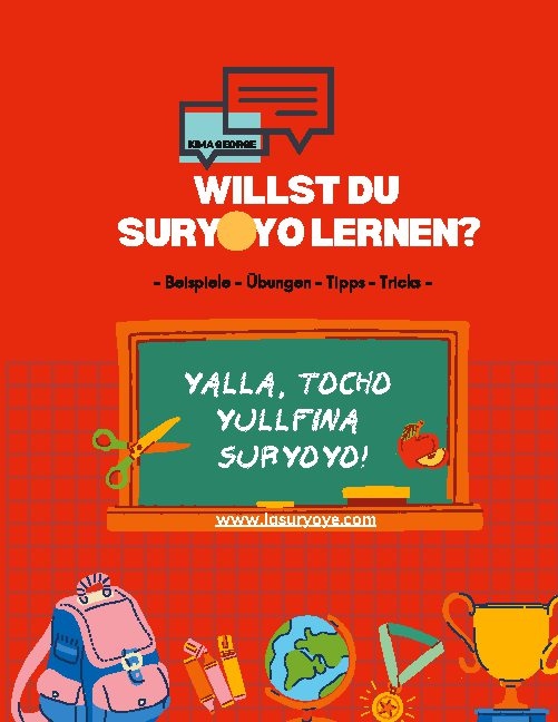 Omslag: Willst du Suryoyo lernen? : Beispiele, Übungen, Tipps, Tricks