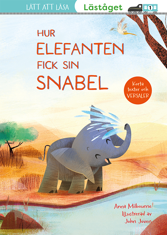Omslag: Hur elefanten fick sin snabel (läsnivå 1)