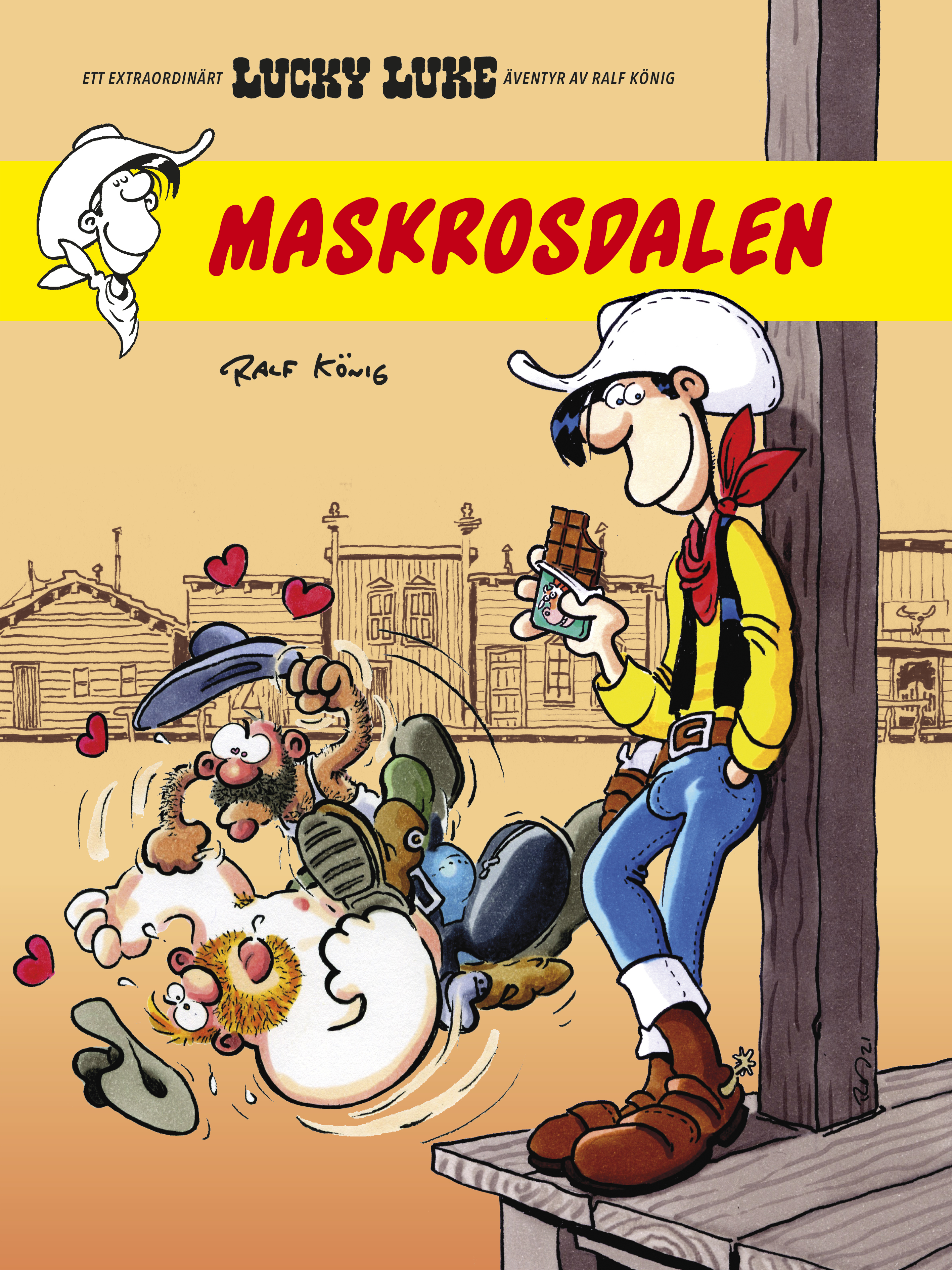 Omslag: Lucky Luke. Maskrosdalen