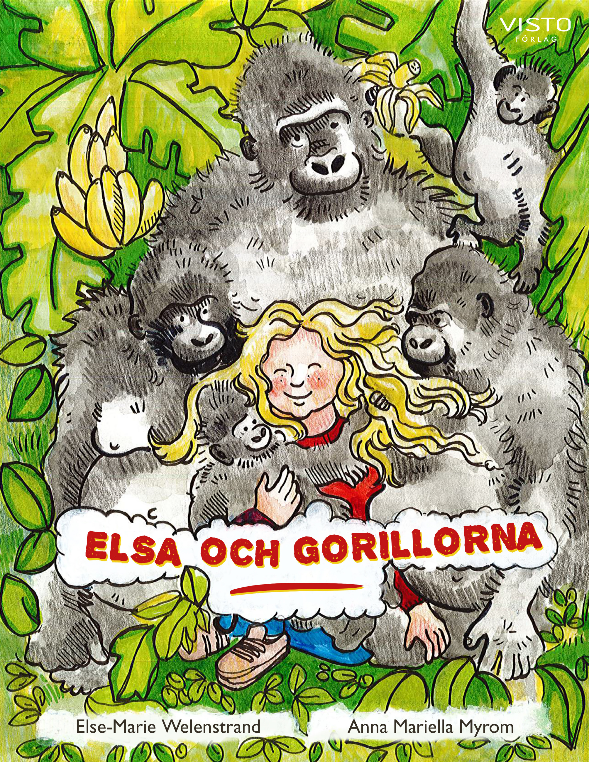 Omslag: Elsa och gorillorna