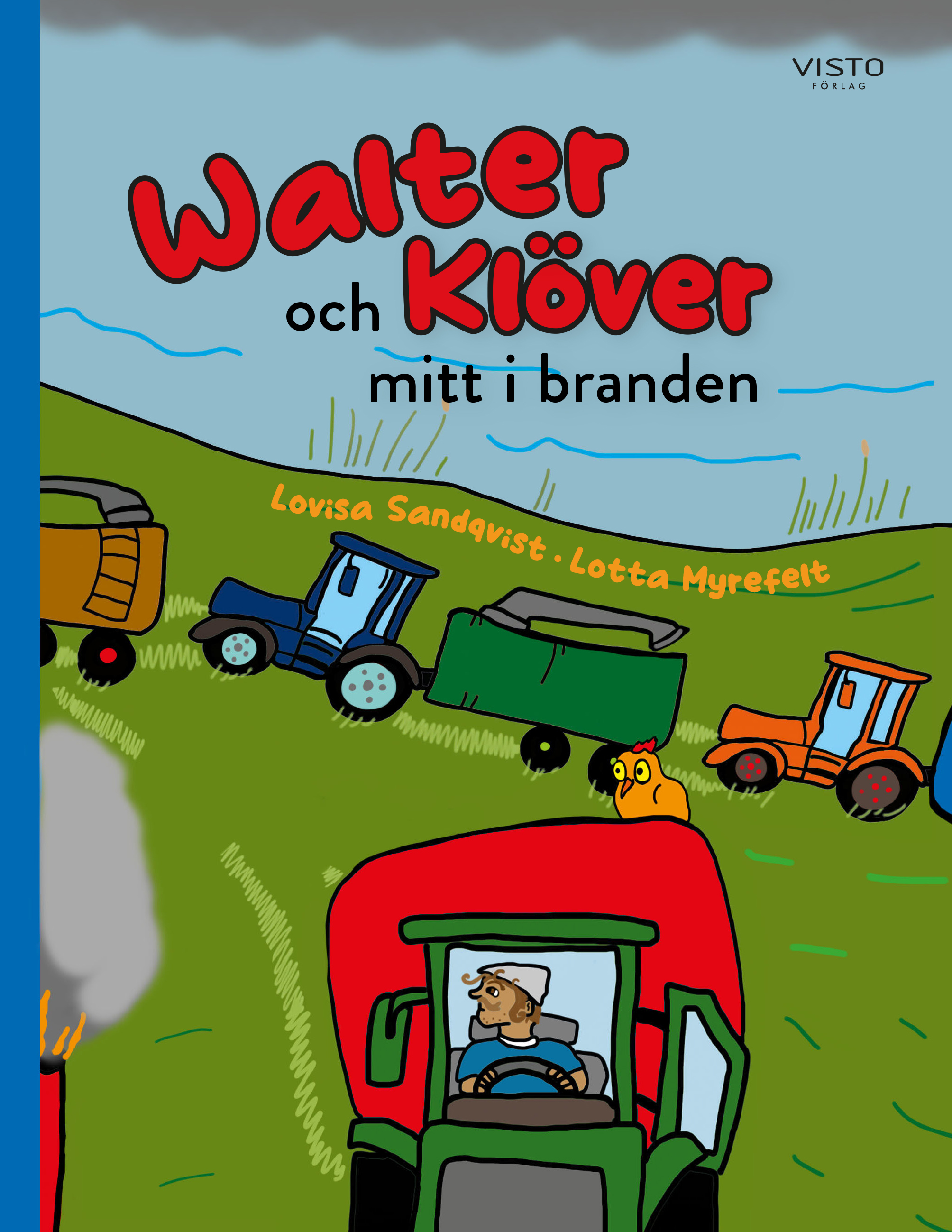 Omslag: Walter och Klöver mitt i branden