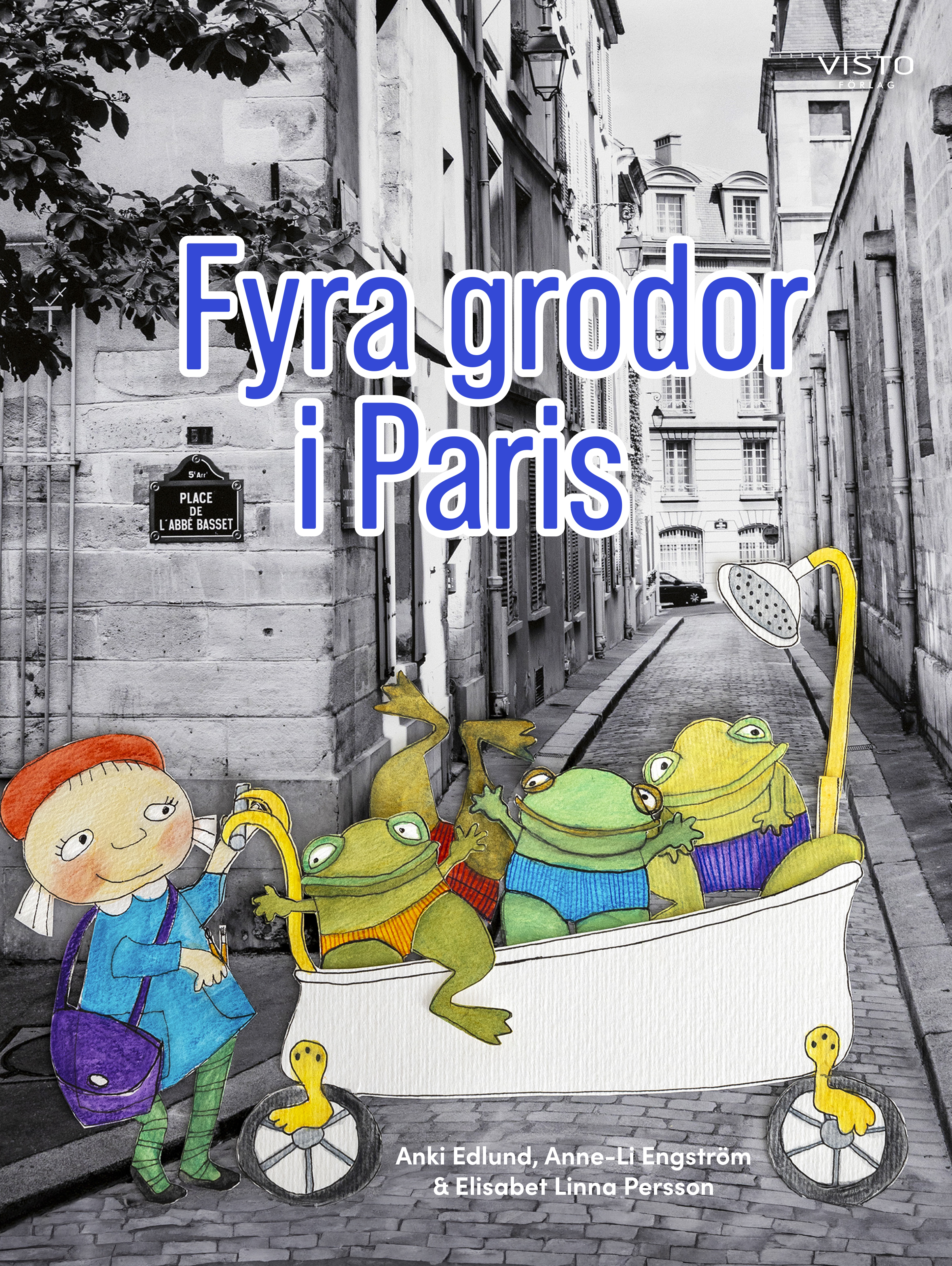 Omslag: Fyra grodor i Paris
