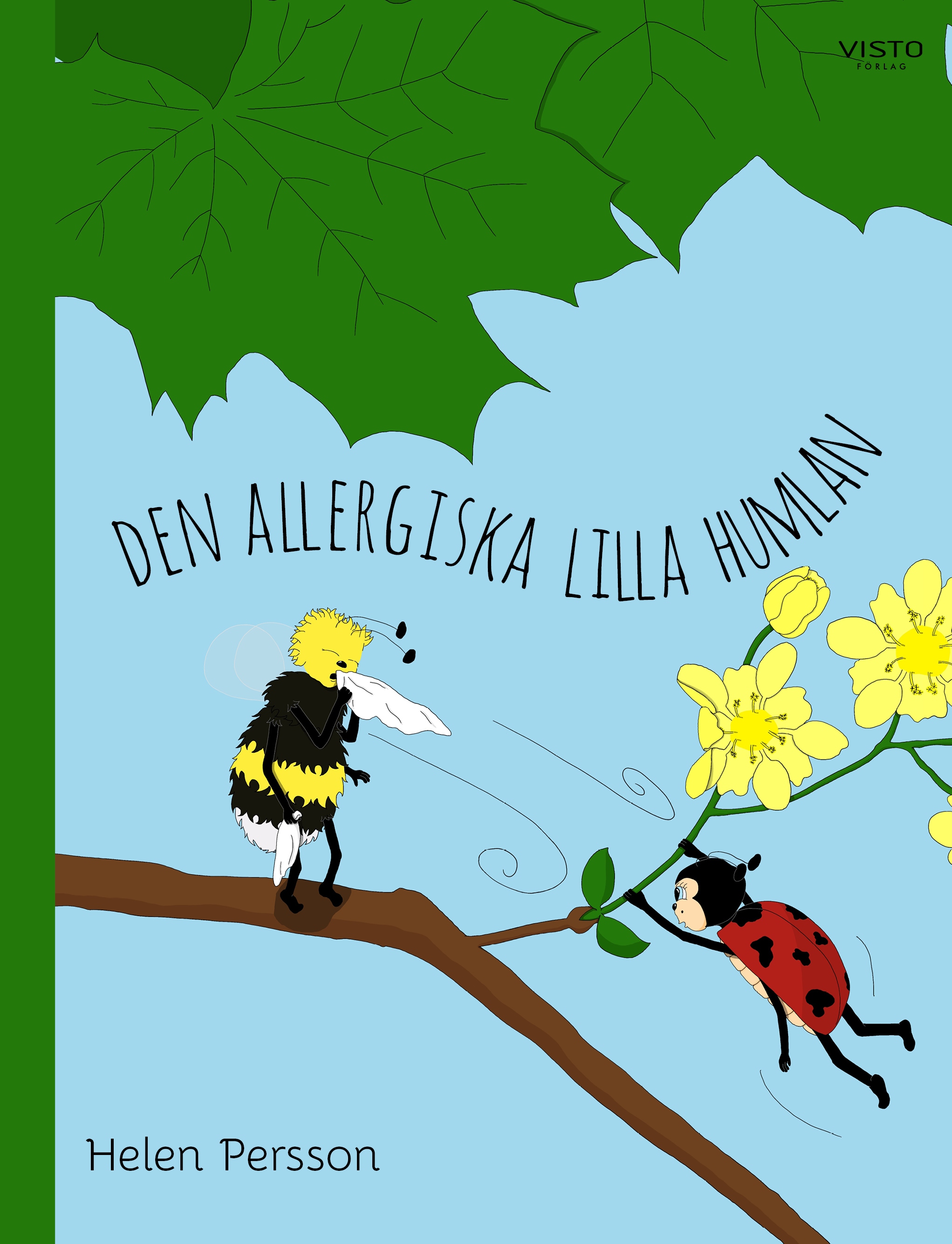 Omslag: Den allergiska lilla humlan