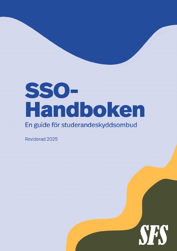 Omslag: SSO-handboken : en guide för studerandeskyddsombud