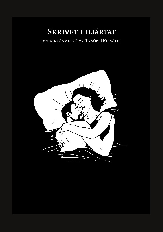 Omslag: Skrivet i hjärtat : en diktsamling