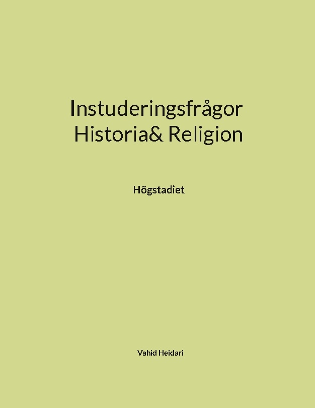 Omslag: Instuderingsfrågor : historia & religion - högstadiet