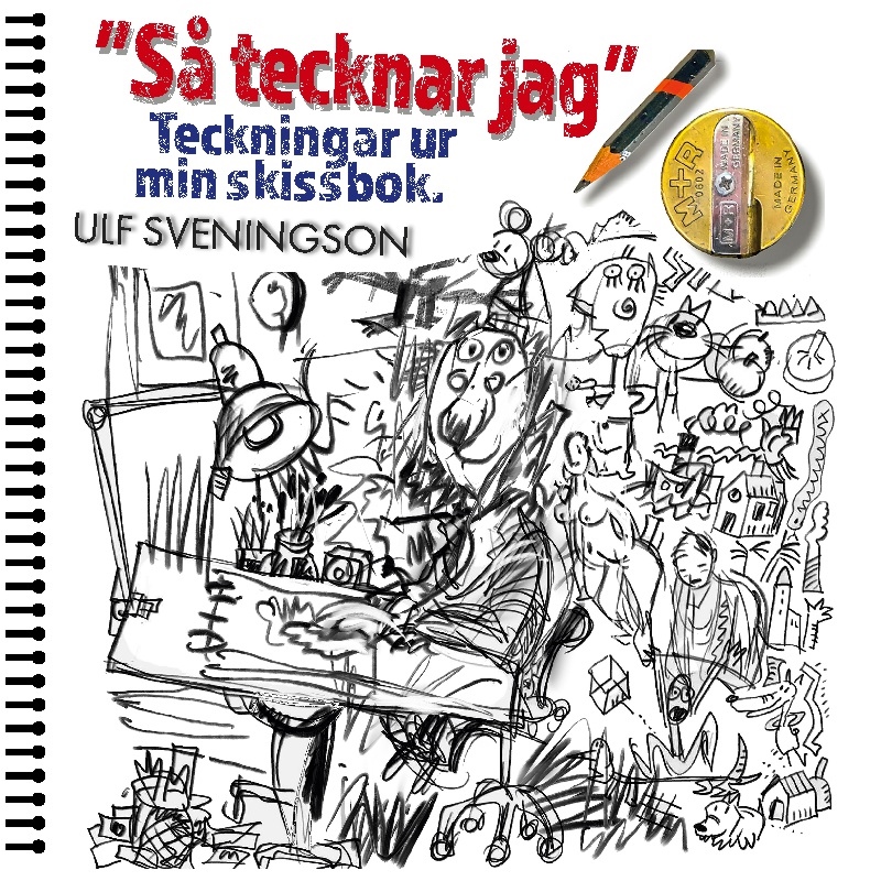 Omslag: "Så tecknar jag" Teckningar ur mitt ritblock : "My World in Pictures" Sheet