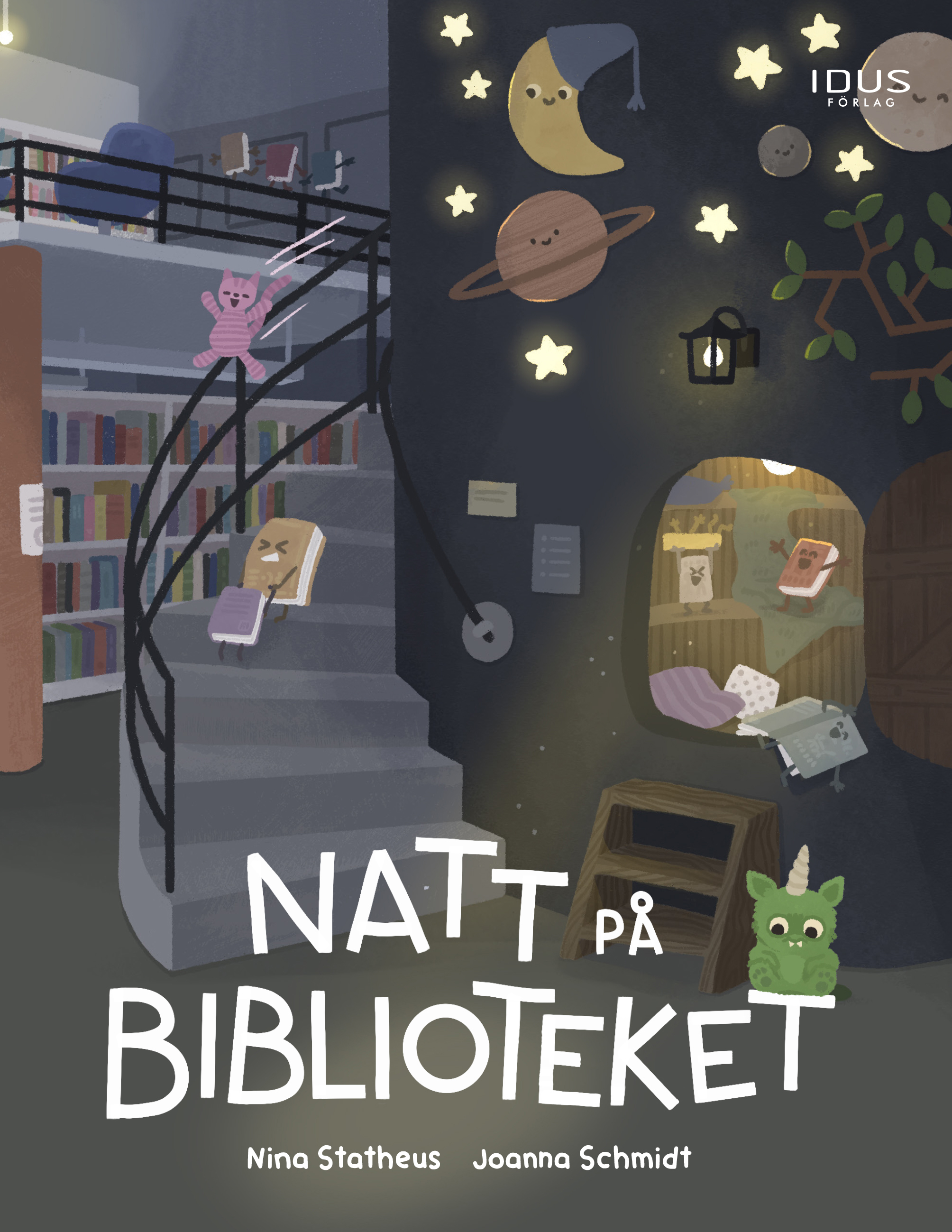 Omslag: Natt på biblioteket