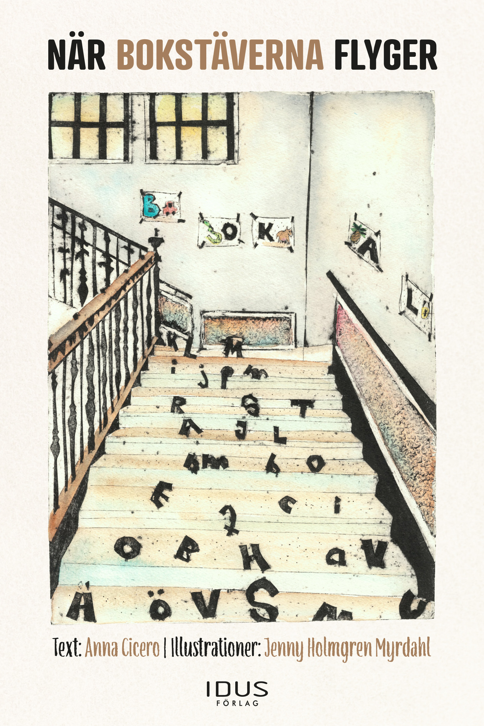Omslag: När bokstäverna flyger