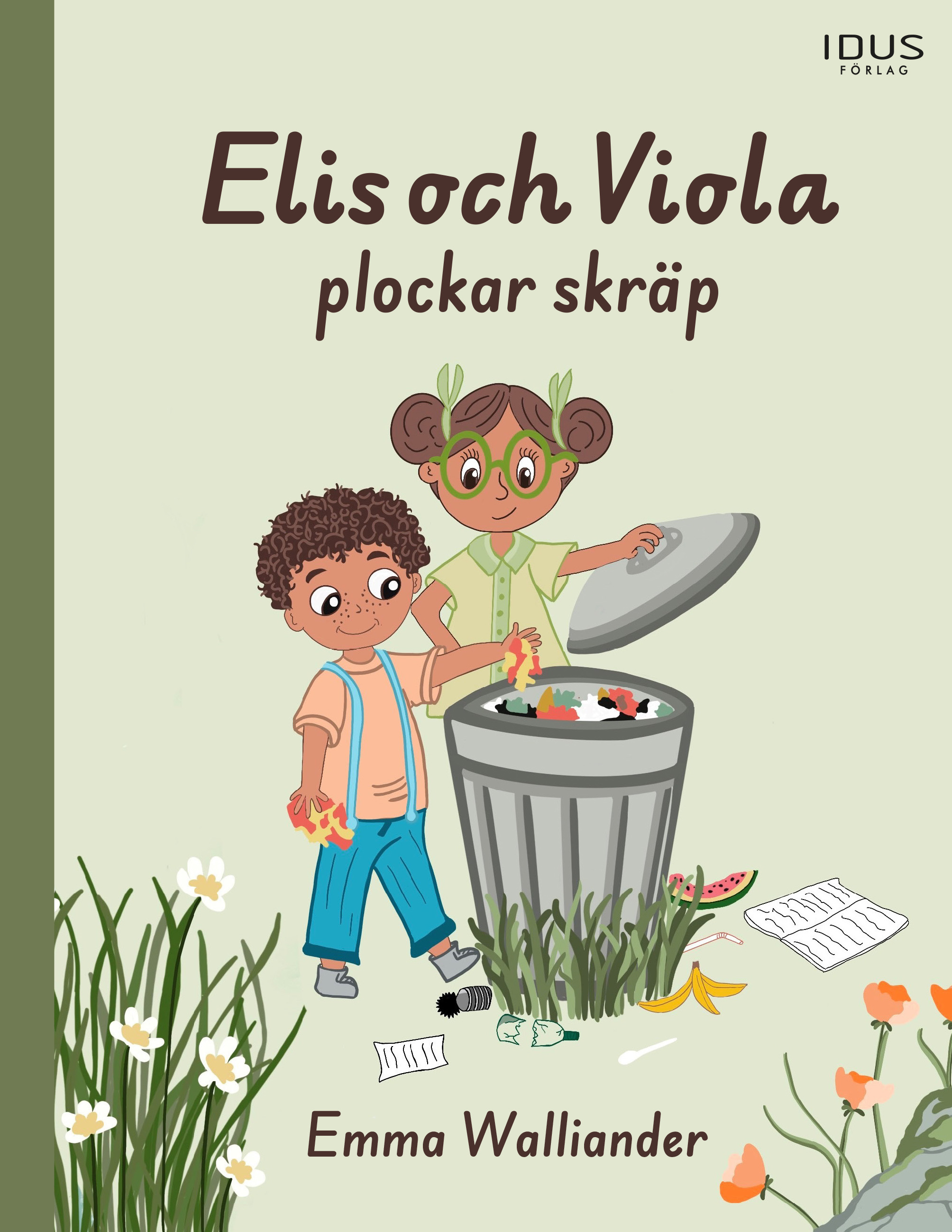Omslag: Elis och Viola plockar skräp