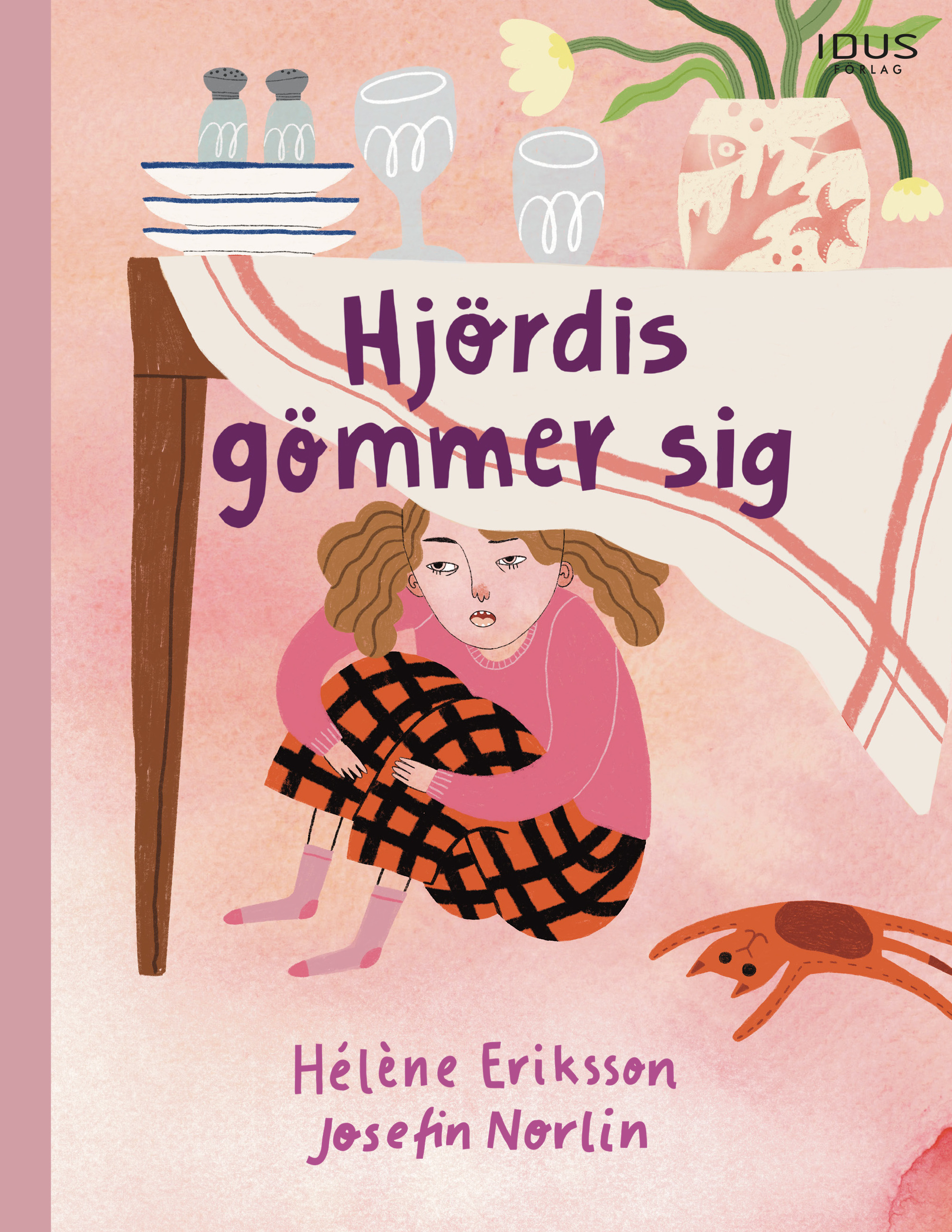 Omslag: Hjördis gömmer sig