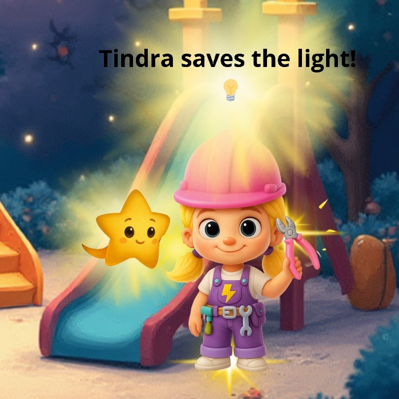Omslag: Tindra saves the light