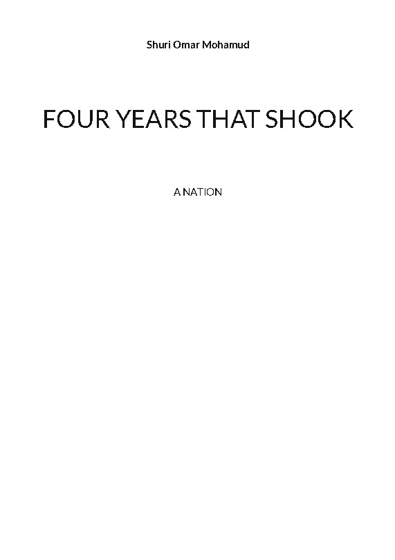 Omslag: Four years that shook : a nation