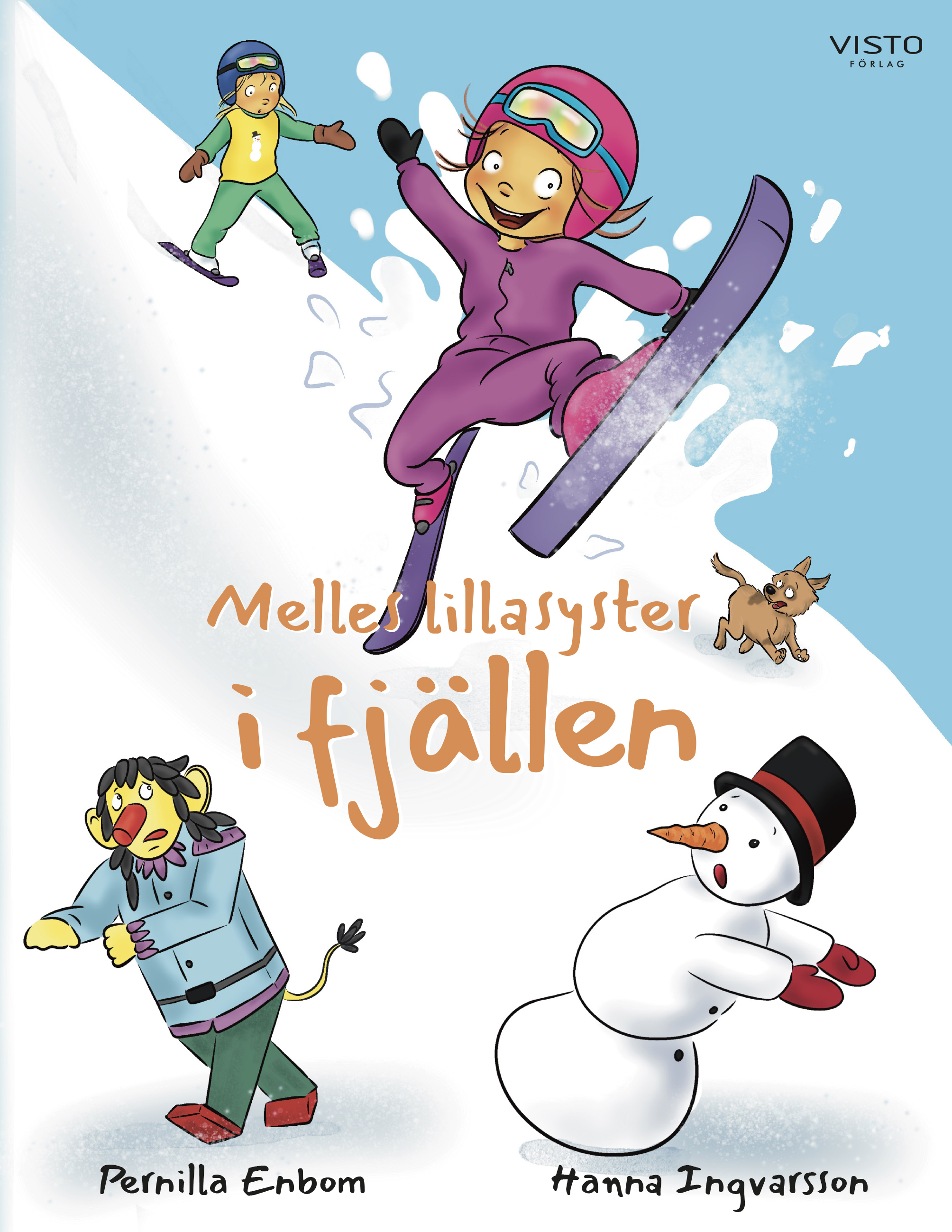 Omslag: Melles lillasyster i fjällen