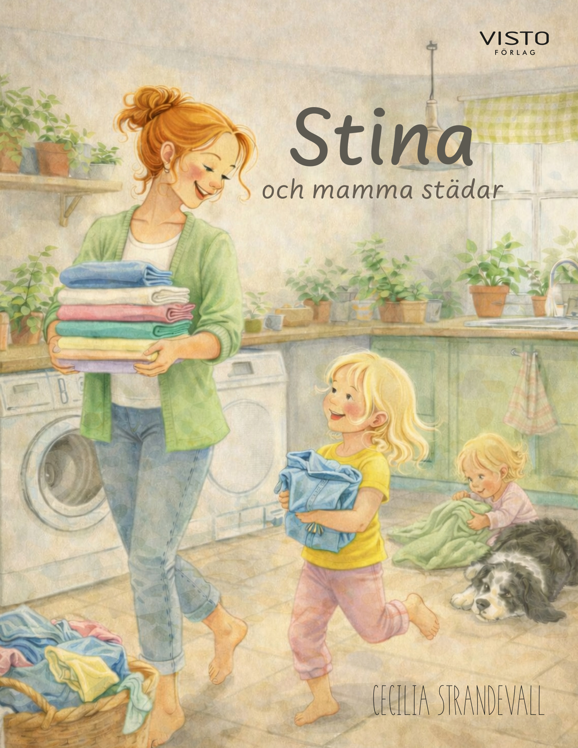 Omslag: Stina och mamma städar