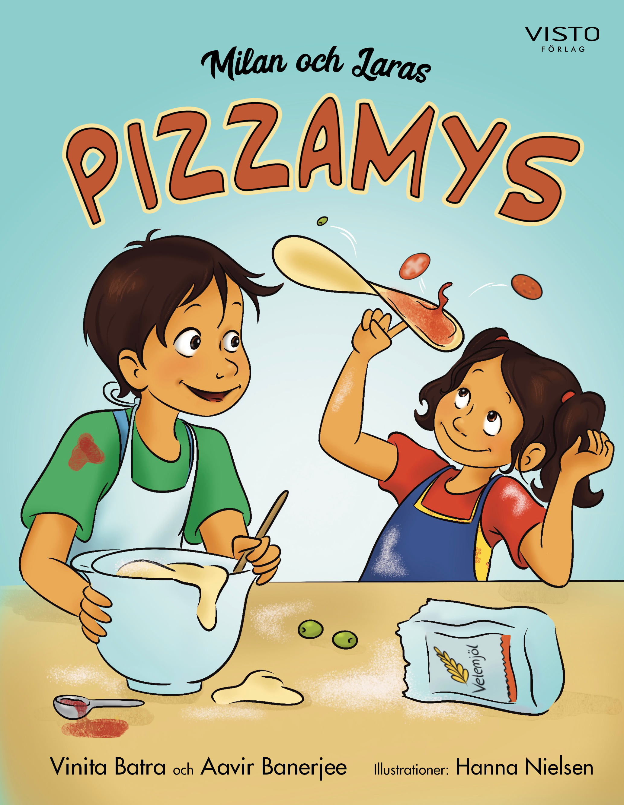 Omslag: Milan och Laras pizzamys
