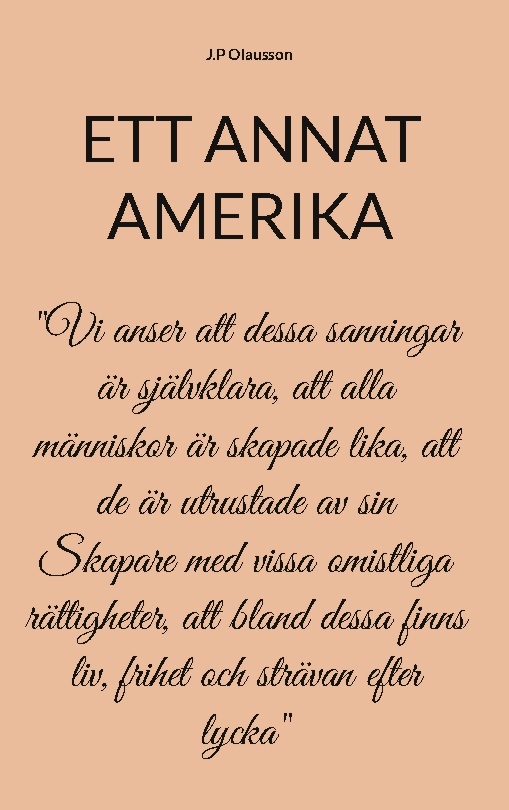 Omslag: ETT ANNAT AMERIKA