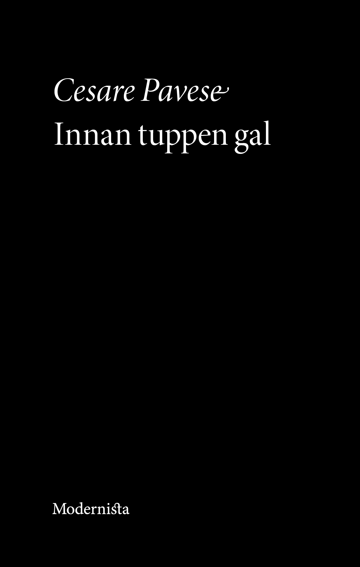 Omslag: Innan tuppen gal