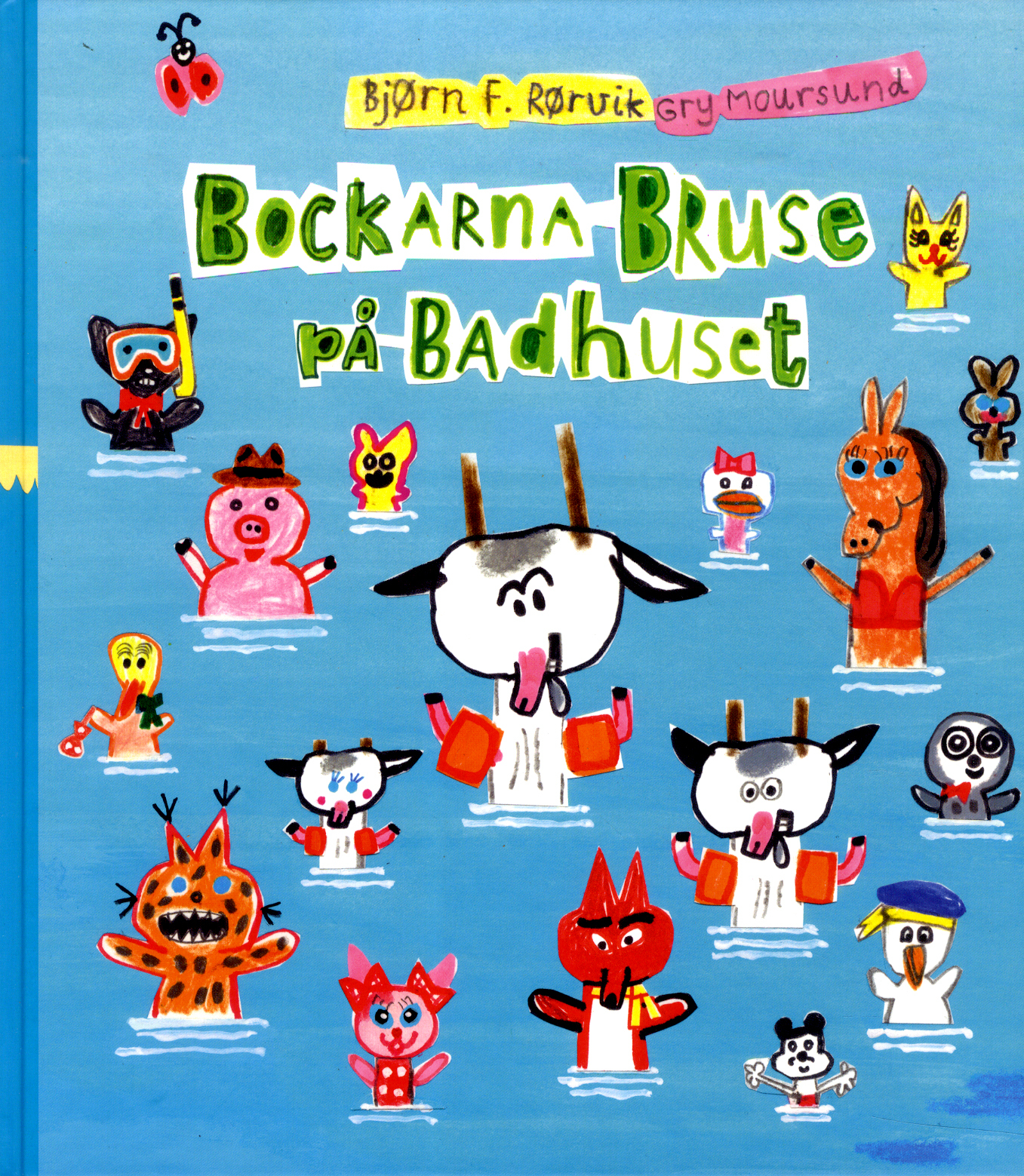Omslag: Bockarna Bruse på badhuset
