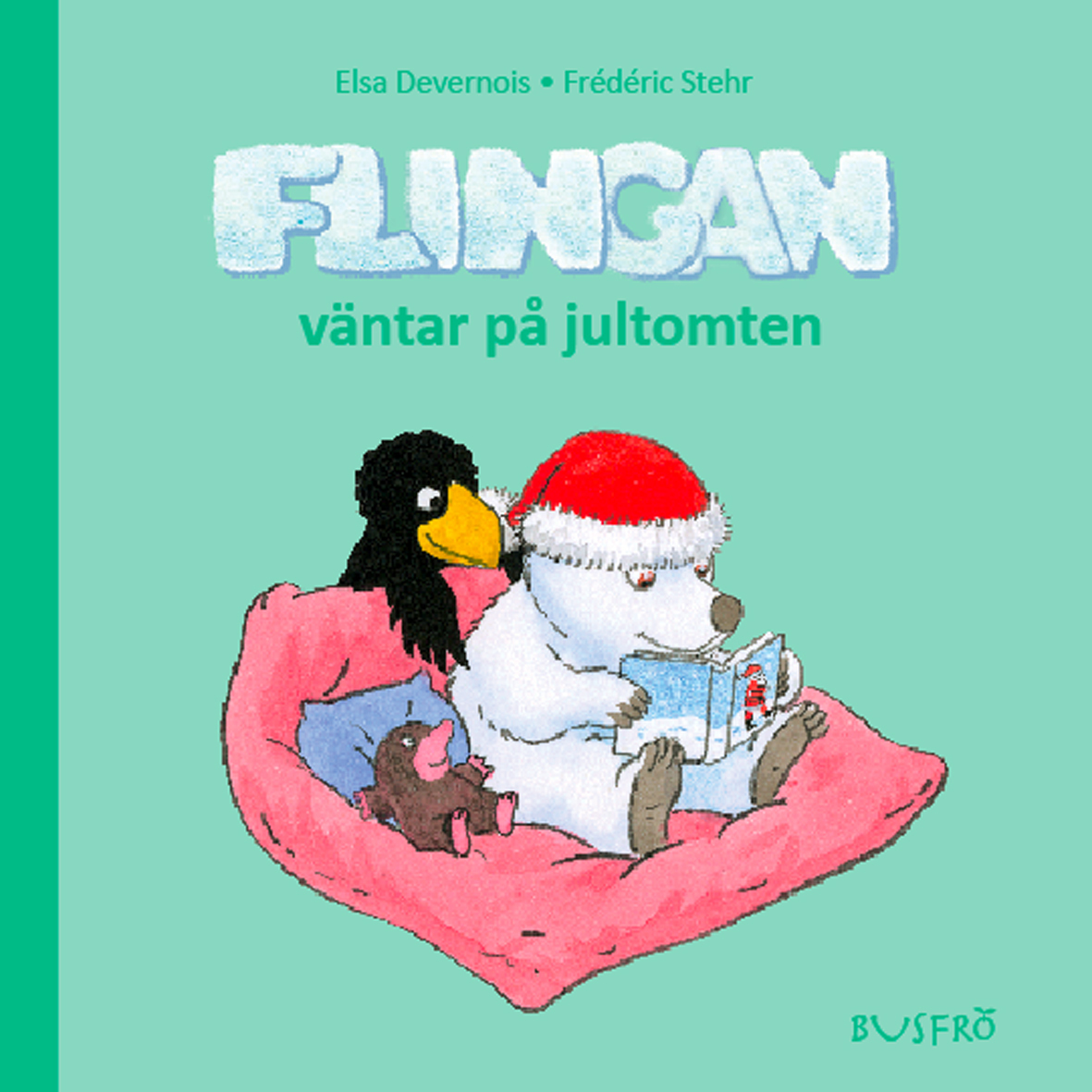 Omslag: Flingan väntar på jultomten