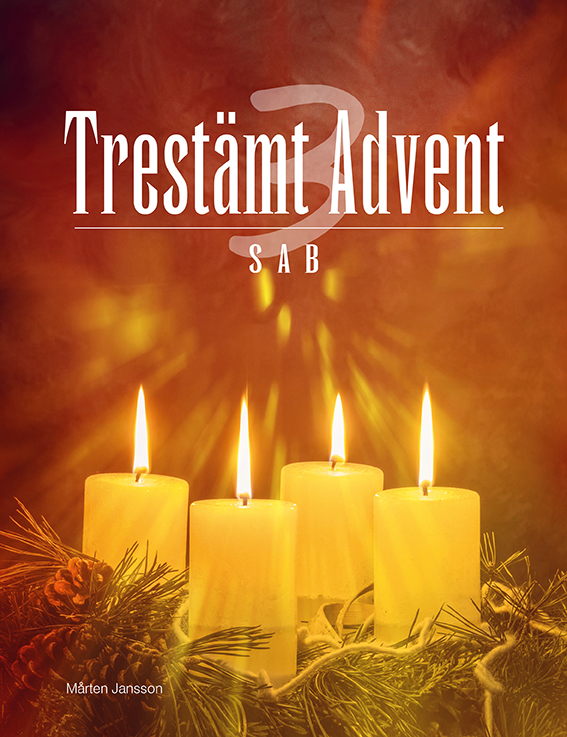 Omslag: Trestämt Advent SAB