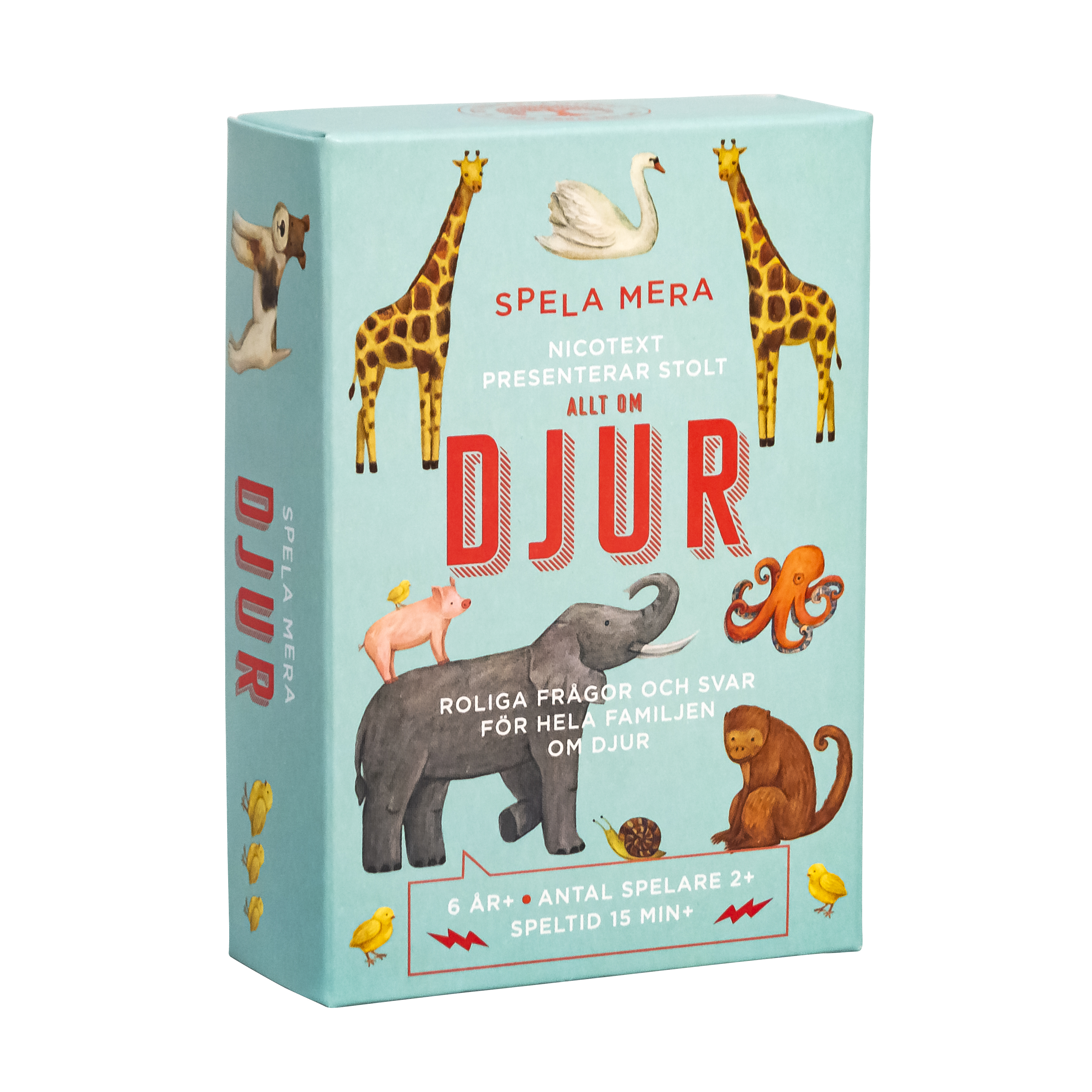 Omslag: Spela mera: Allt om djur