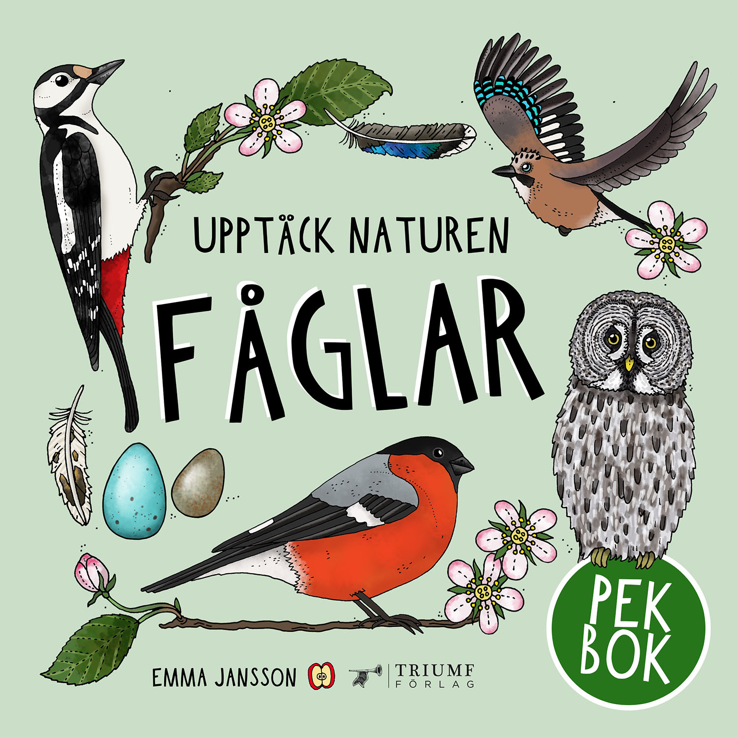 Omslag: Fåglar - pekbok!