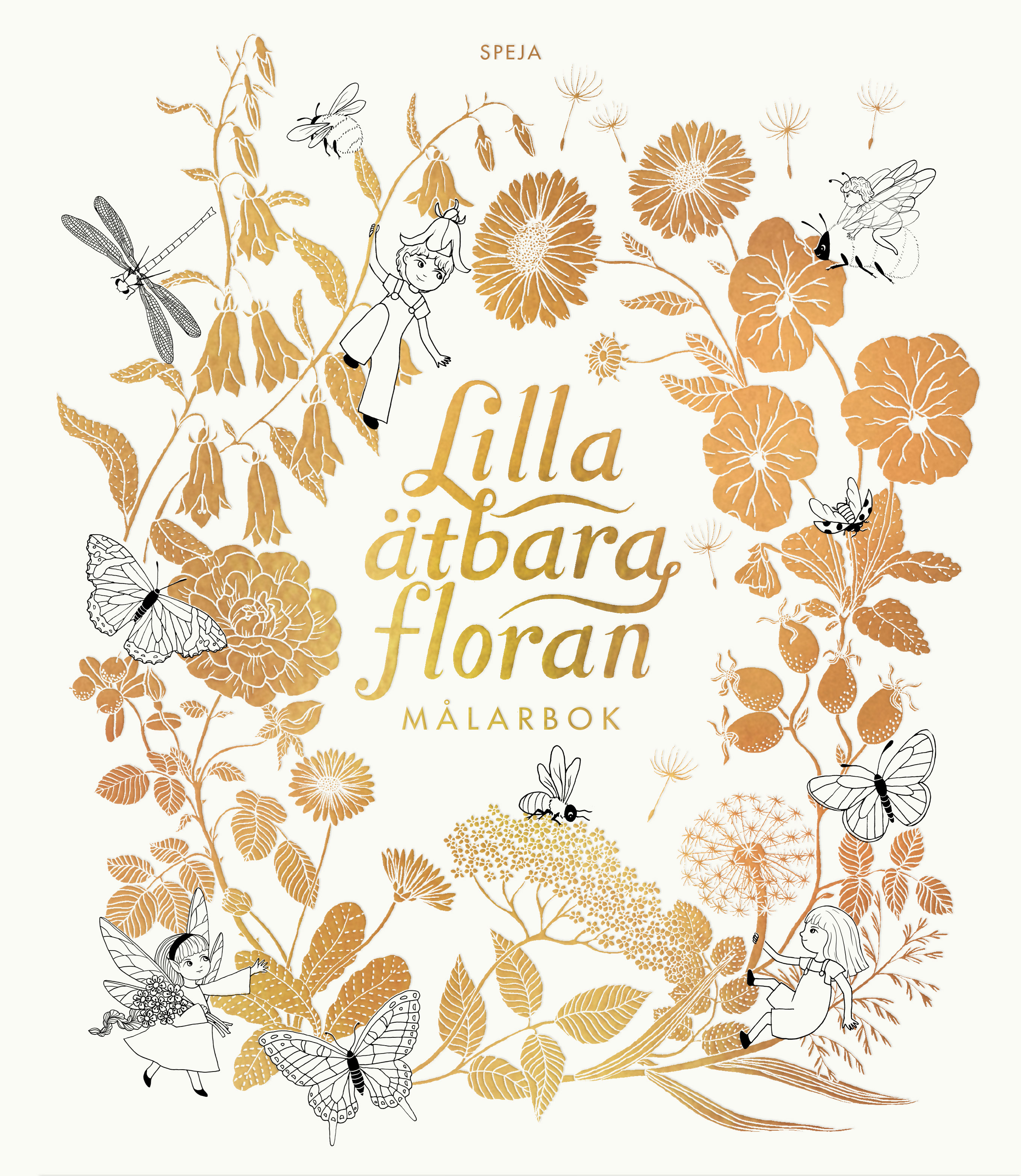 Omslag: Lilla ätbara floran: Målarbok