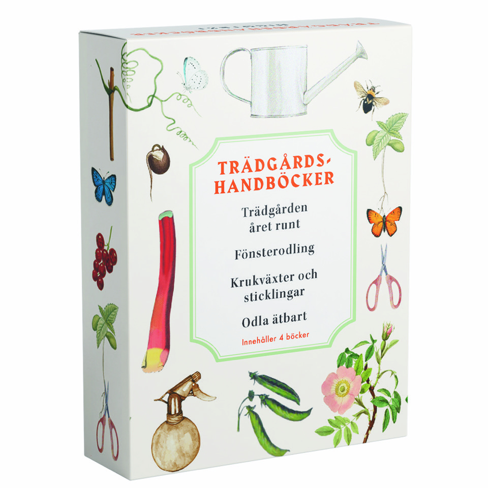 Omslag: Trädgårdshandböcker : trädgården året runt, fönsterodling, krukväxter och sticklingar, odla ätbart