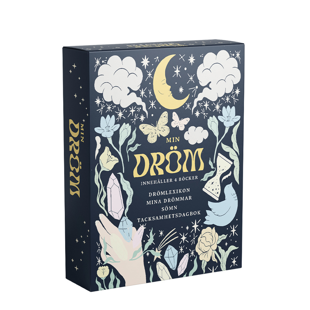 Omslag: MIN DRÖM : Drömlexikon, Mina drömmar, Sömn, Tacksamhetsdagbok