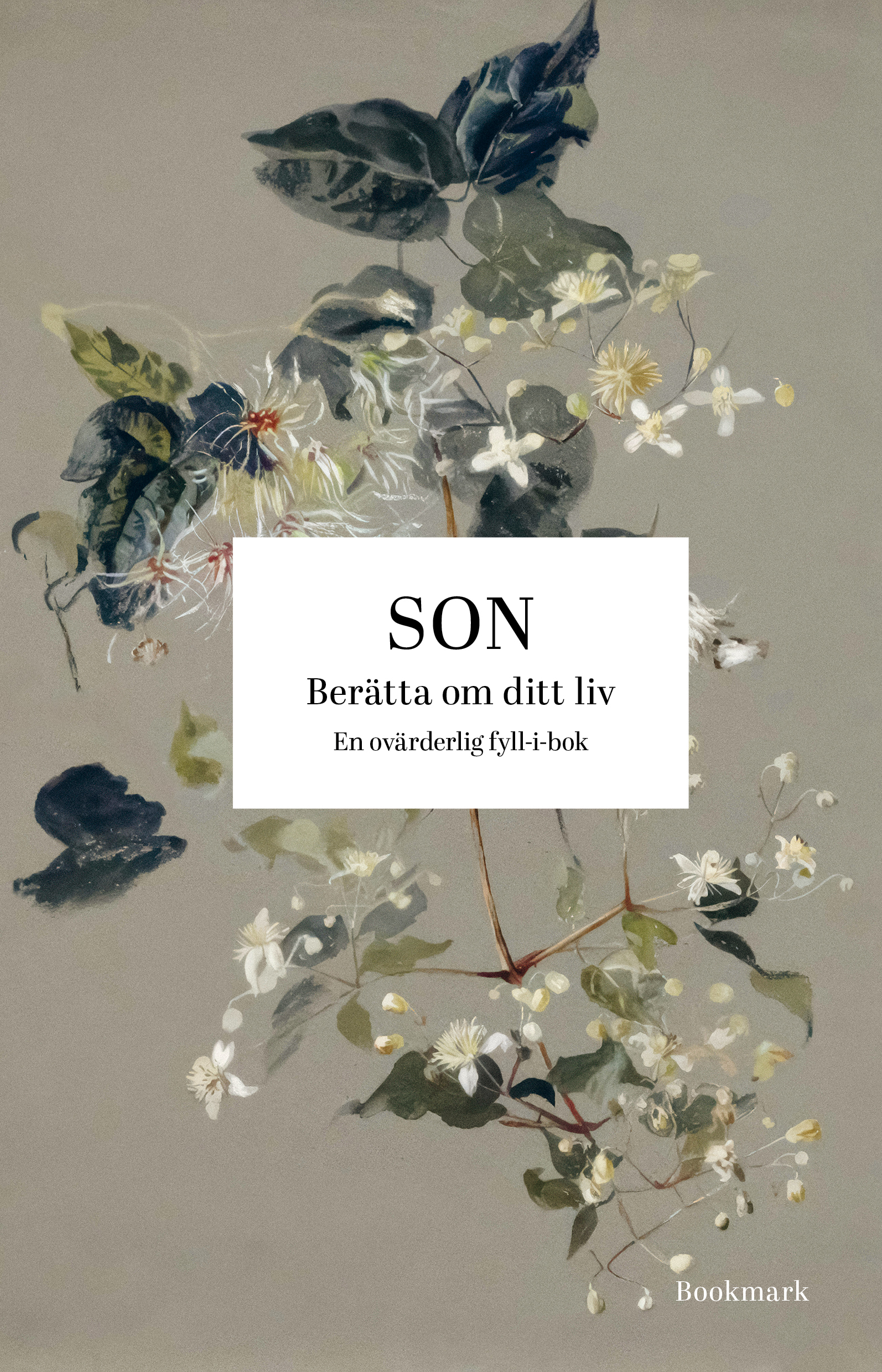 Omslag: Son : berätta om ditt liv